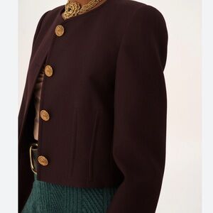 Cactus Blazer with Gold Buttons